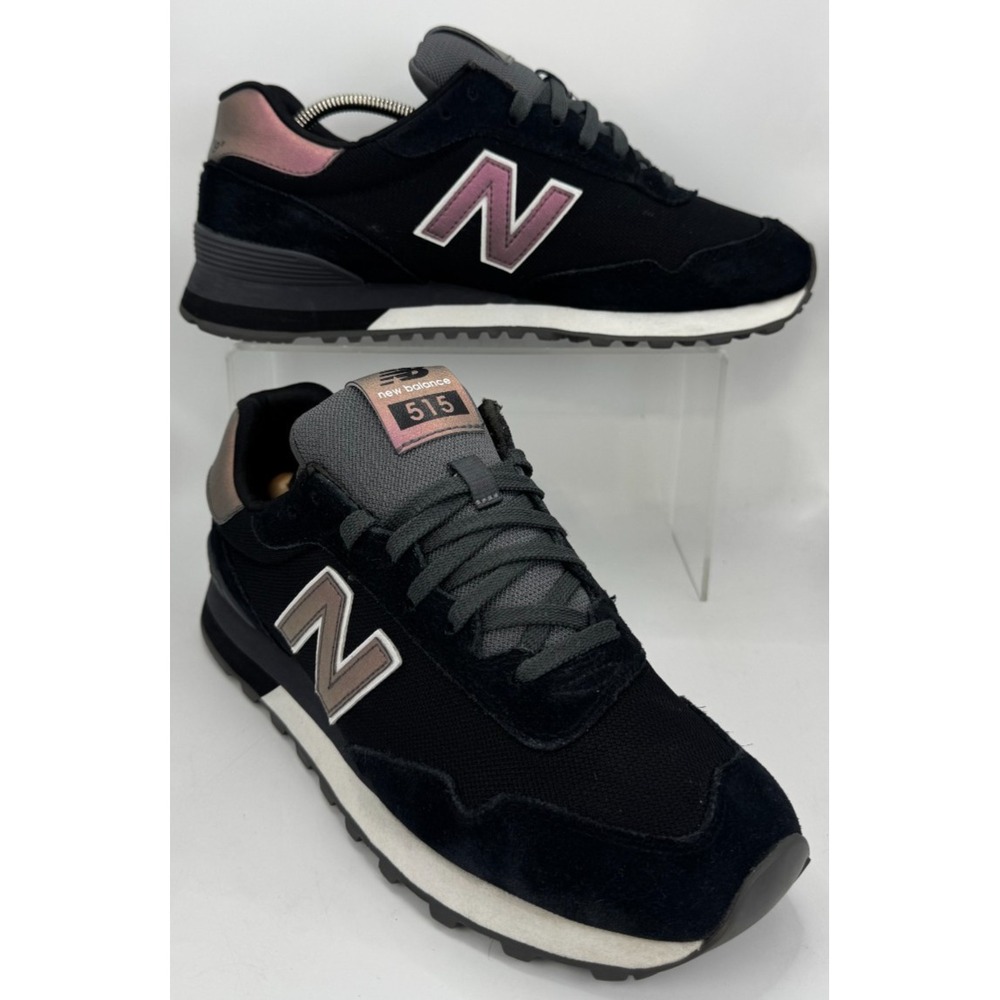 New Balance 515 Women's Black Iridescent Pink Sneakers Size 11/Mens 9.5 WL515CSD